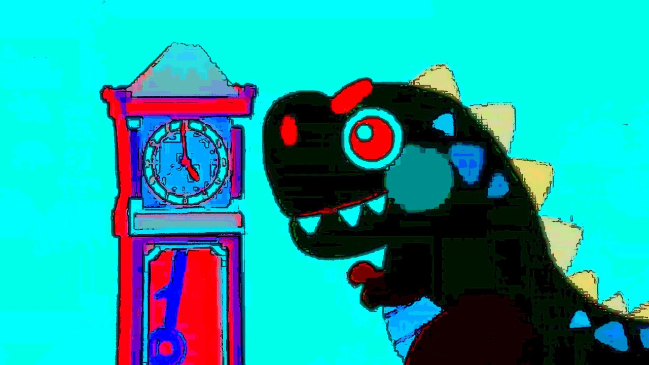 A Tyrannosaurus went up the clock | Reverse Effect | Hickory Dickory Dock