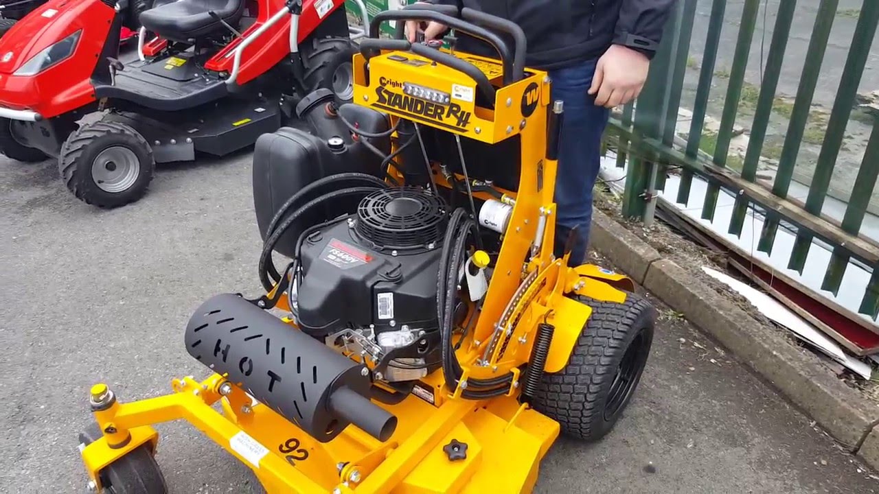 Wright Stand On Mower Start Up And Test Drive Demonstration