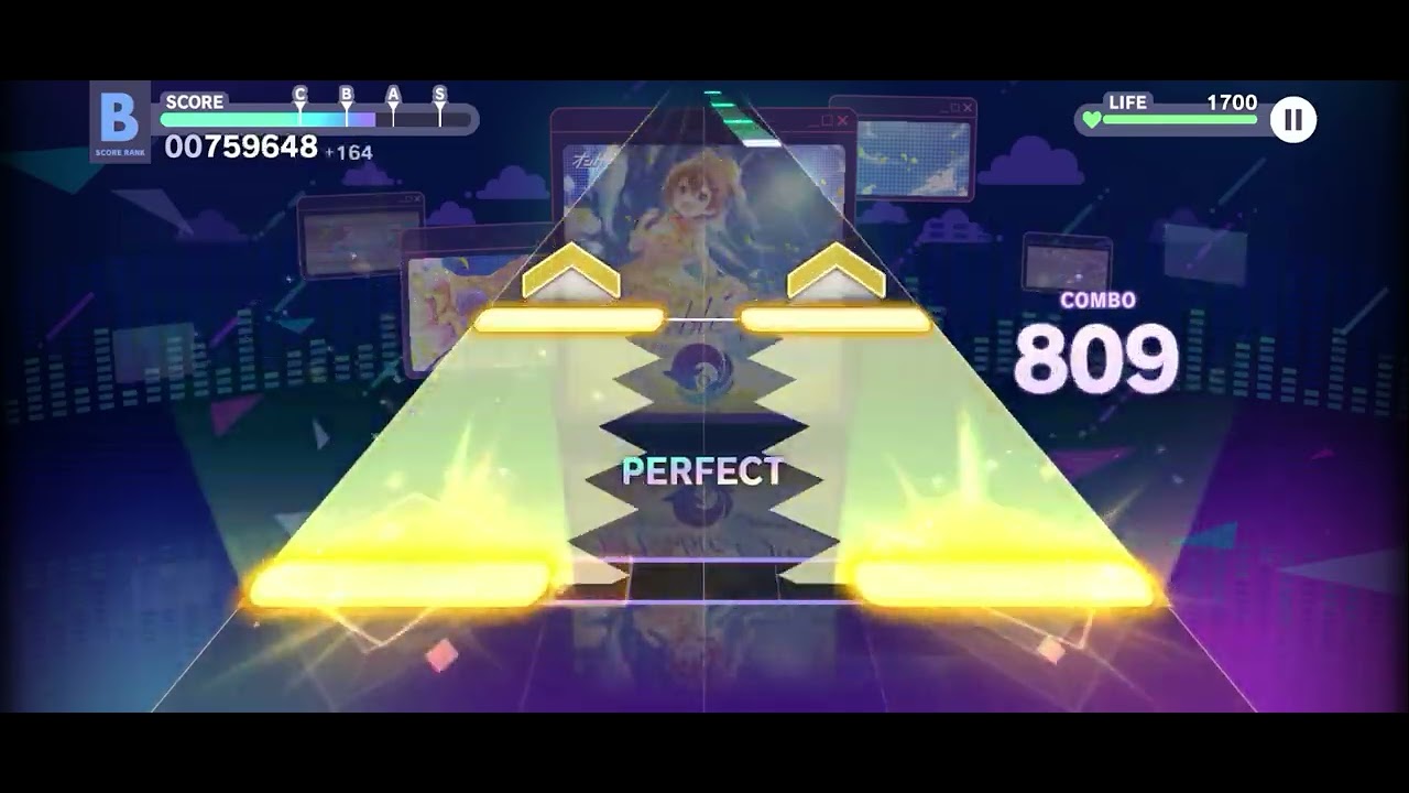 Hatsune miku colorful stage: Marbleblue. (hard) full combo