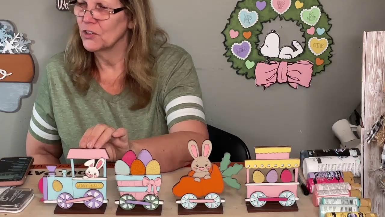 🐇🐇🐇 Easter Train - diy craft kit 🐇🐇🐇