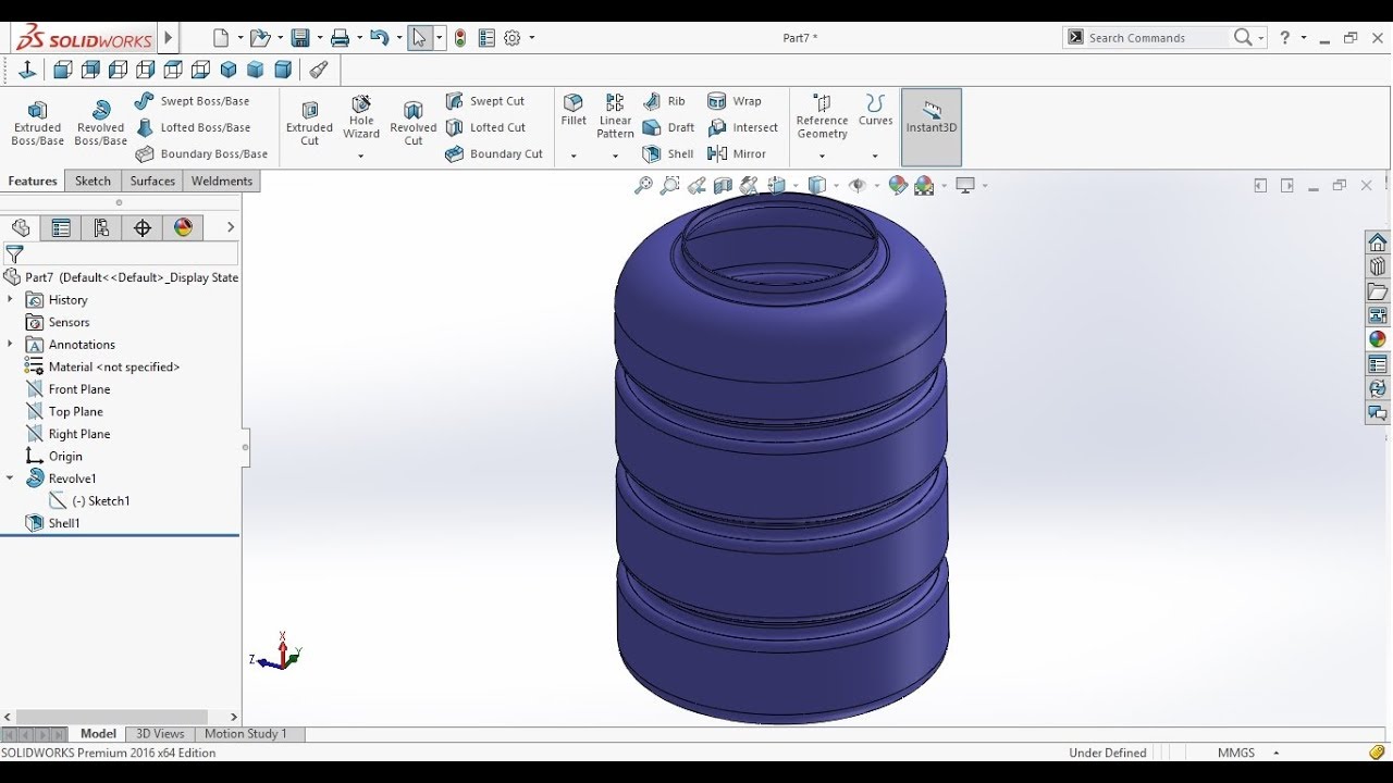 SolidWorks Tutorial: Design of Water Storage Tank in SolidWorks