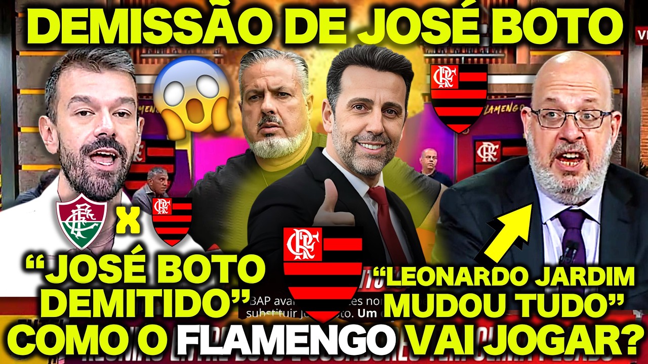 🚨 DEMISSÃO de BOTO no FLAMENGO! JORGINHO FALA sobre SAÍDA de FILIPE LUIS ! FLUMINENSE X FLAMENGO