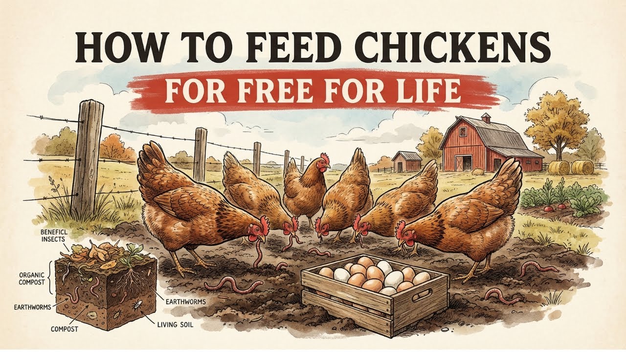 How to Feed Chickens for FREE All Year: The Three-System Method Farmers Were Never Told