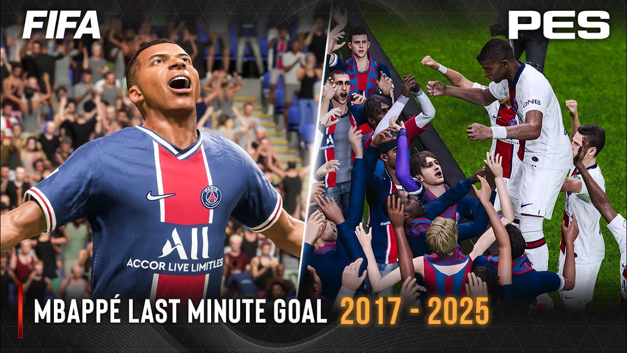 Mbappe Last Minute Goal FIFA vs PES | 2017 - 2025 |