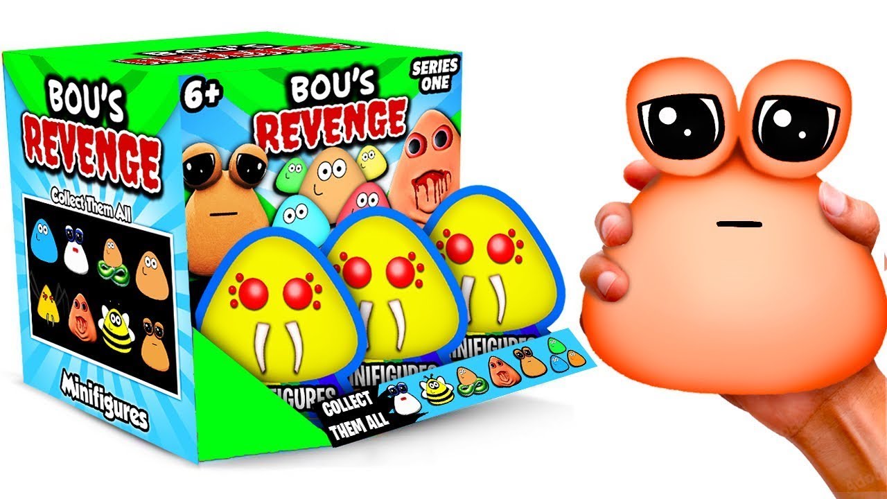¡CAJA MISTERIOSA de VENGANZA De POU! NUEVAS Minifiguras BOU, Pou Dorada!