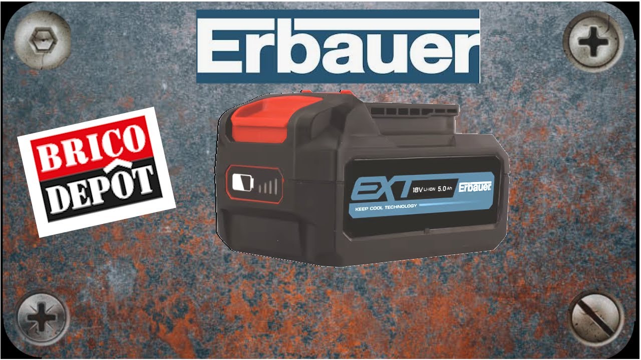 Аккумуляторы ERBAUER 18V ​​5Ah, новая зарядка плюс