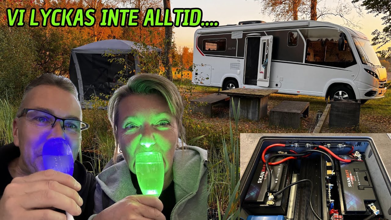 Vi misslyckas ibland med plats, och ibland blir det bra! Batteri och Inverter | varahusbilsresor.se