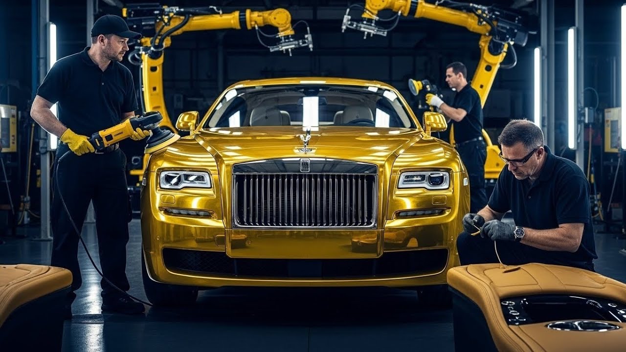 Inside the Rolls-Royce Factory: How a Solid Gold Phantom Is Built from Scratch!