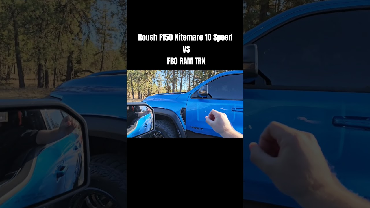 650-сильный Roush F150 с 10-ступенчатой ​​коробкой передач против Dodge Ram TRX