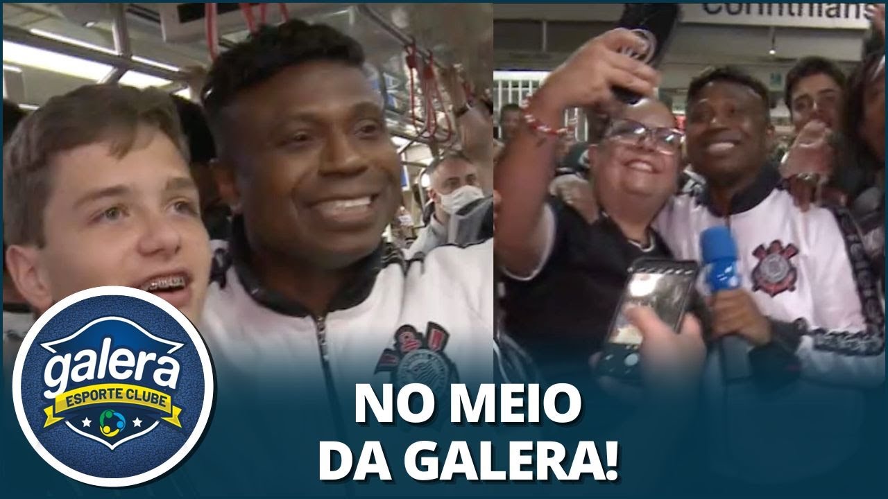 Edílson Capetinha vai de metrô para o jogo do Corinthians: “Valeu a pena”