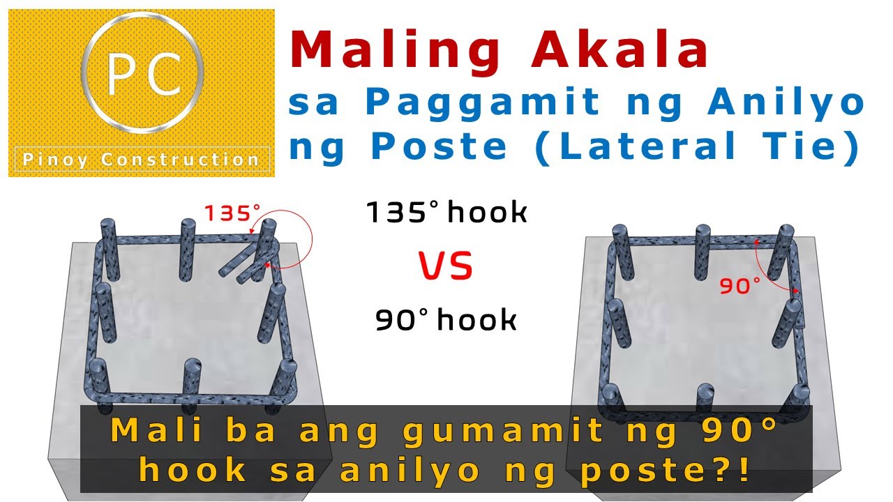 Pinoy Construction: Maling Akala sa Paggamit ng Anilyo ng Poste (Lateral Tie)