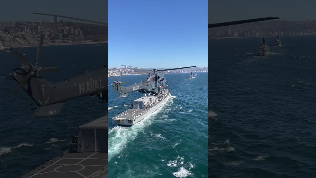 Navegaci&oacute;n costera: Escuadra Nacional y Helic&oacute;pteros Navales #armada #chile #marinos #fragatas