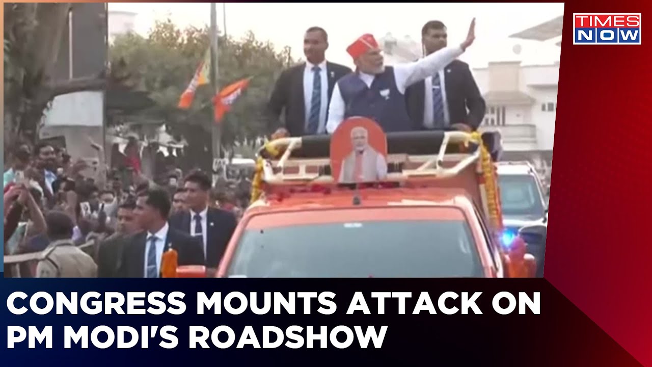 50 Km, 16 Seats; PM Modi Holds Longest-Ever Roadshow In Gujarat; Congress Mounts Attack
