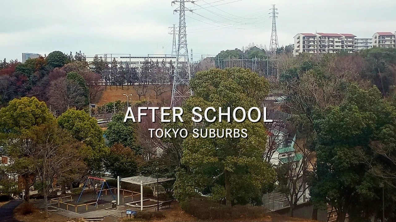 Tokyo Suburbs Afternoon Ambience | Distant Train, School Chime & City Sounds