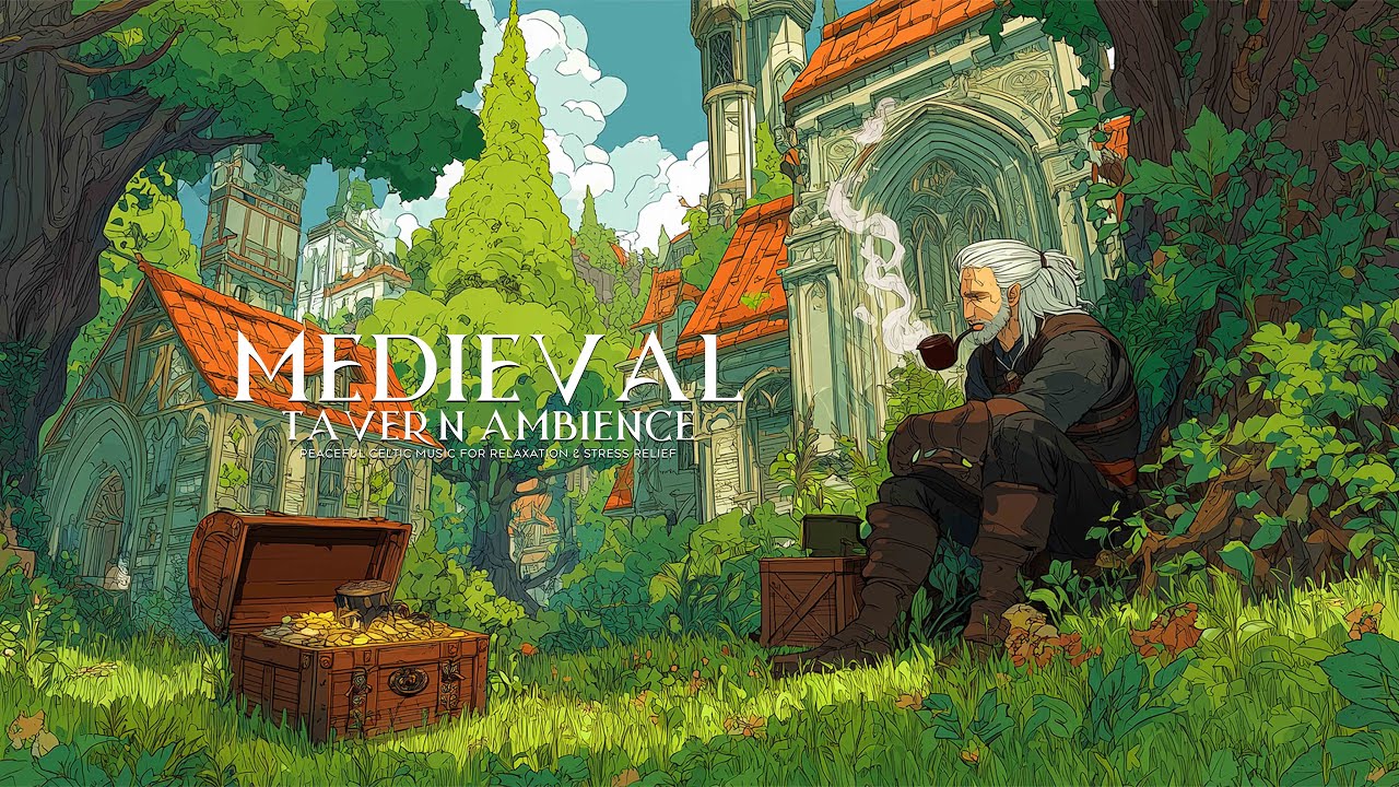 Medieval Tavern Ambience | Peaceful Celtic Music for Relaxation & Stress Relief