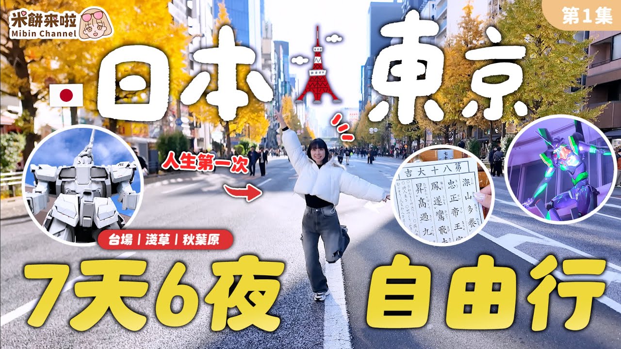 【米餅Vlog】EP.13 日本東京七天六夜鐵腿之旅第一集！荷包真的快受不鳥了！買買買～什麼都想買！#自由行 #東京 #秋葉原 #米餅#台場