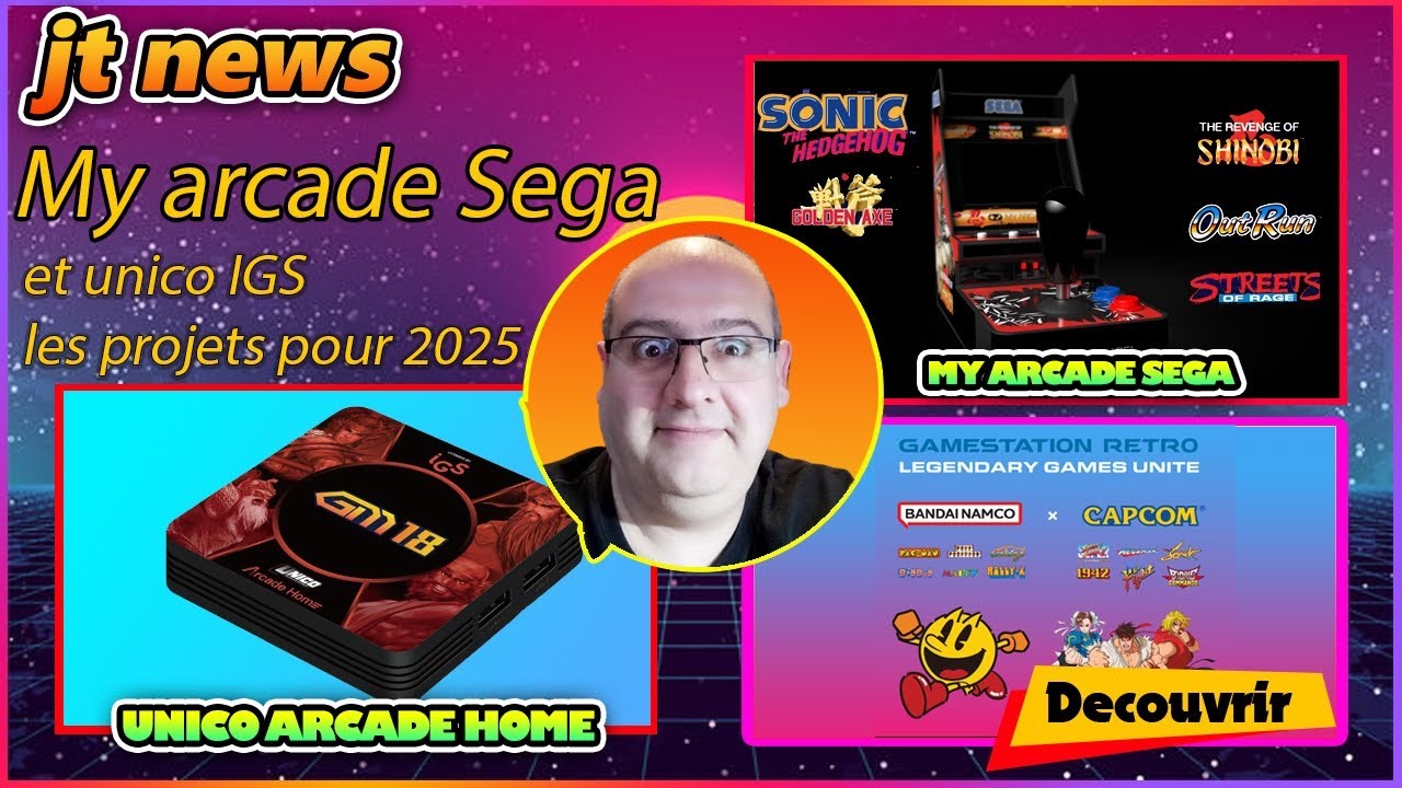My arcade Sega et unico IGS les projets  retrogaming de 2025