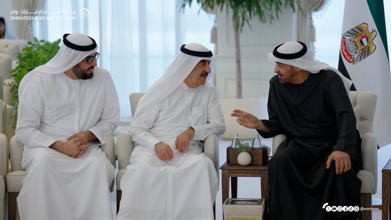 رئيس الدولة يستقبل حاكم أم القيوين