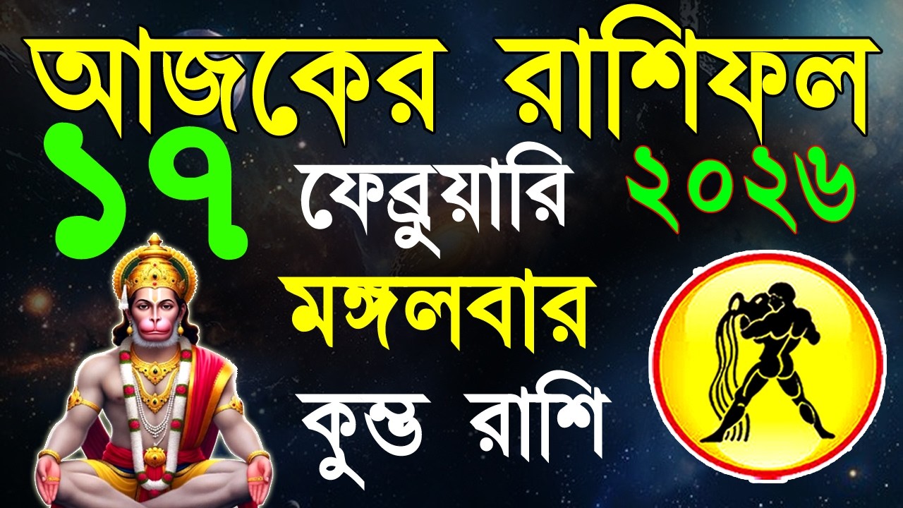 Ajker Rashifal17Fabruary bangla 2026| কুম্ভ রাশিফল১৭ফেব্রুয়ারি |Kumbha Rashi|#ajkerrashifal |Aqurius