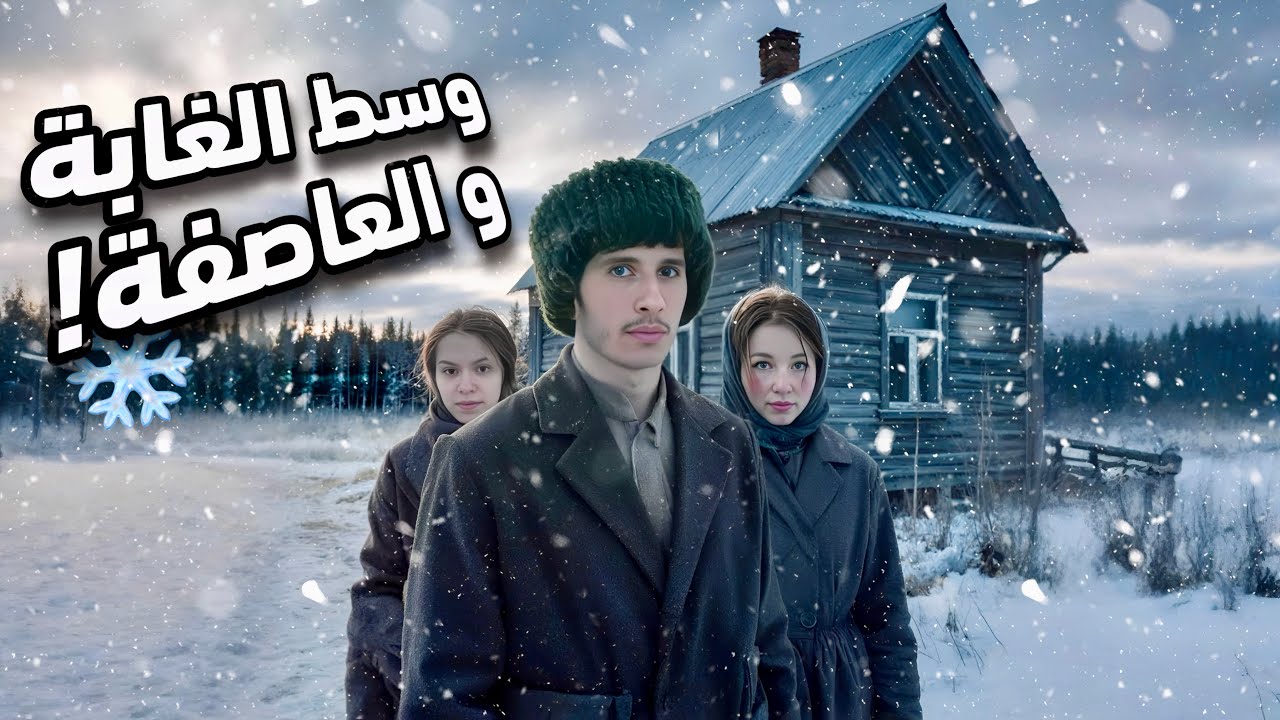عاصفة قوية ضربات قريتنا فسيبيريا…و خرجنا نكتاشفو الغابة وسط الرياح❄️🇷🇺🇲🇦
