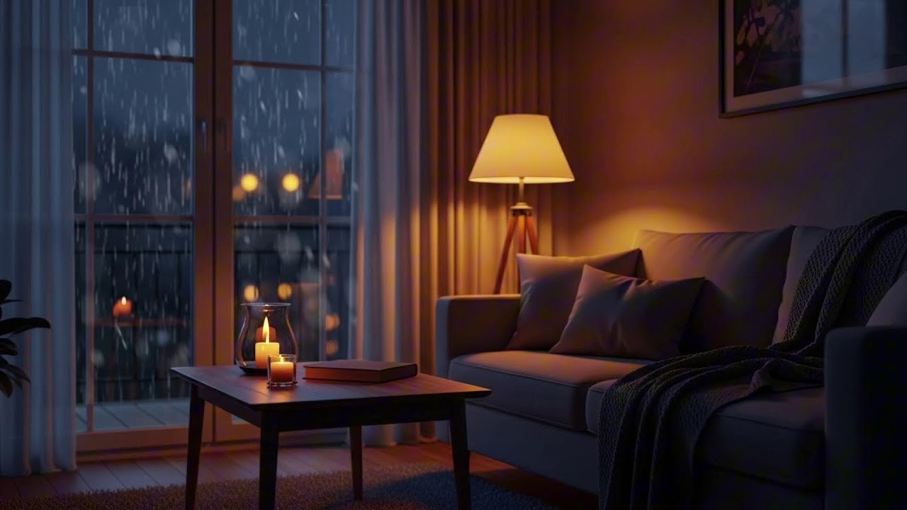 Tranquil Rainy Nights with Cozy Jazz Piano | Deep Relaxation for Sleep & Rest
