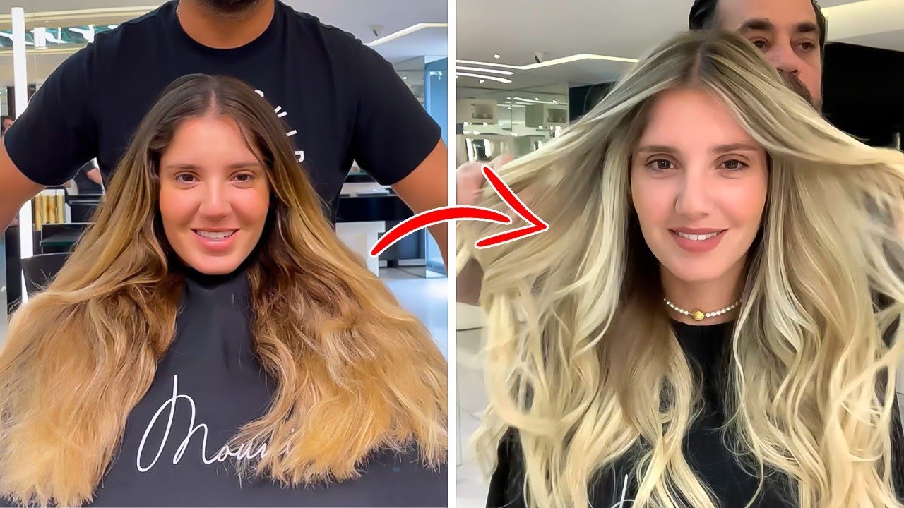 Beautiful Blonde Balayage Hair Transformation