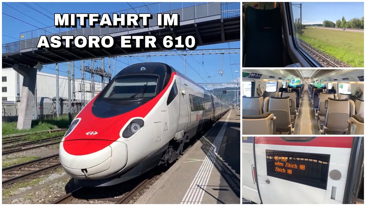 Mitfahrt im (Astoro ETR 610) von St. Margrethen nach St. Gallen