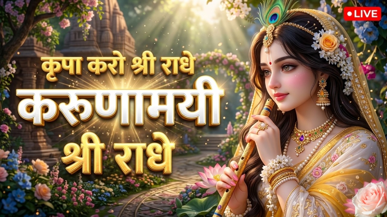 श्री राधा रानी का सबसे प्यारा भजन: कृपा करो श्री राधे करुणामयी श्री राधे | Live Radha Rani Bhajan