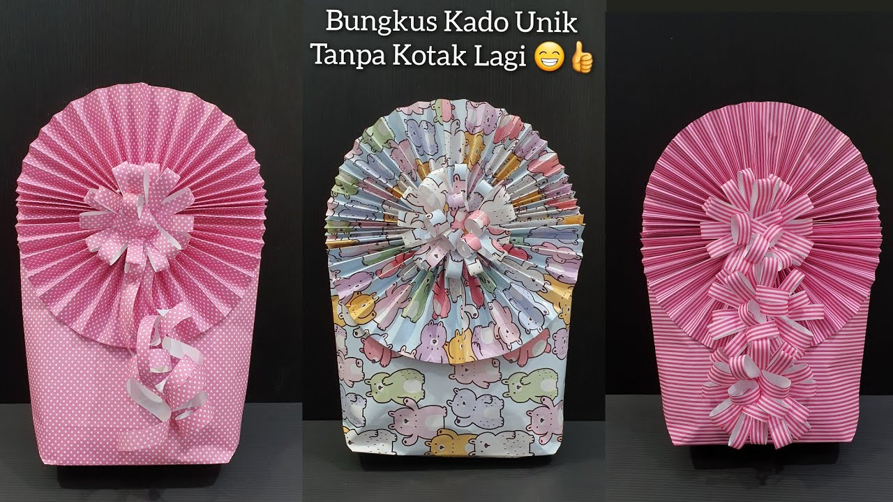 Cara Membungkus Kado | Bungkus Kado Unik dan Kreatif Tanpa Kotak Lagi | Gift Wrapping | Creative