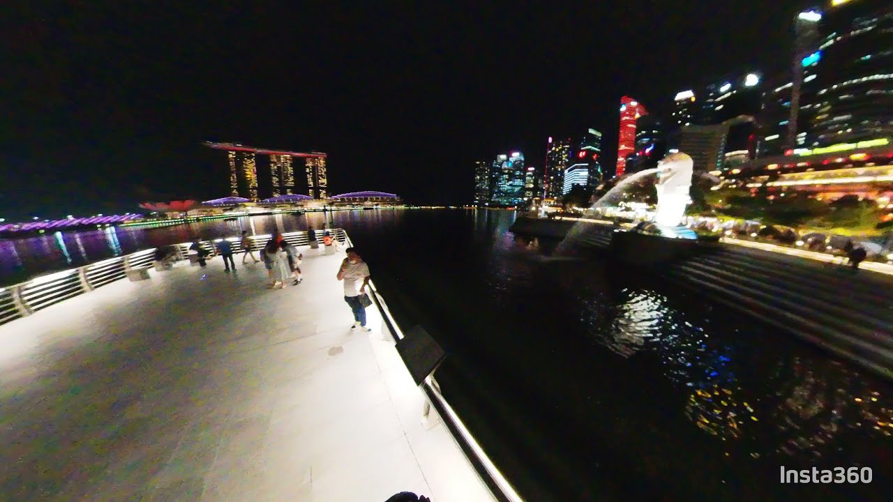 #36 Marina Bay Singapore Night Walk (PC version) Ft. Merlion, Singapore Flyer, MBS