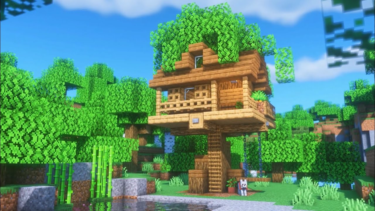 Minecraft: Как построить домик на дереве (легко!) #2