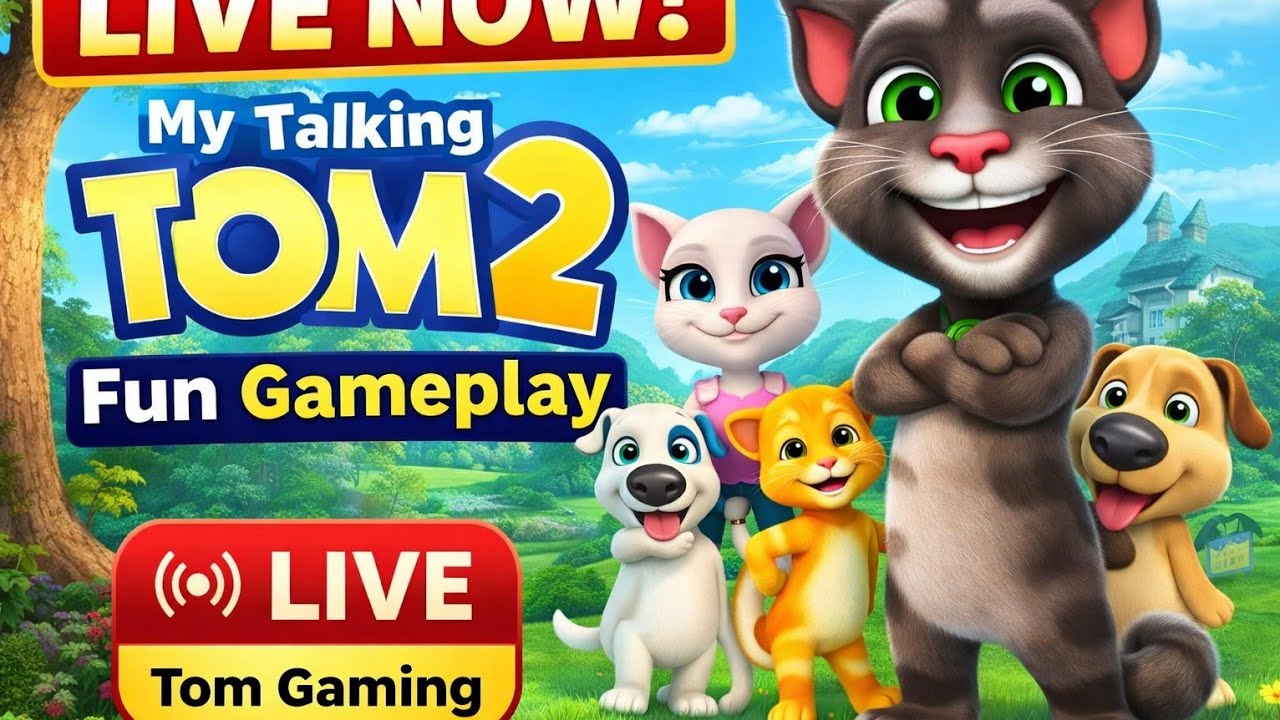 LIVE NOW! My Talking Tom 2 | Funny Gameplay 😂 | Tom Gaming