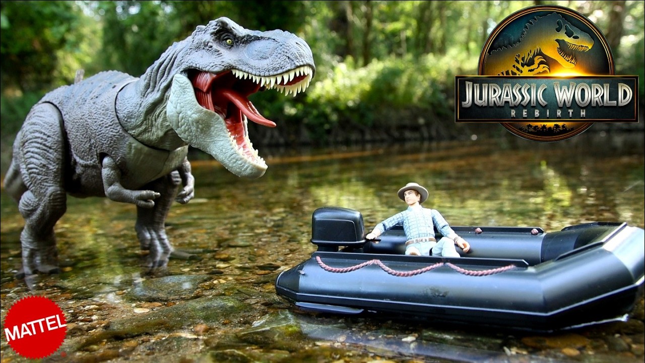 Lab Lockdown Tyrannosaurus Rex Power Devour Comparison Jurassic World Rebirth Mattel