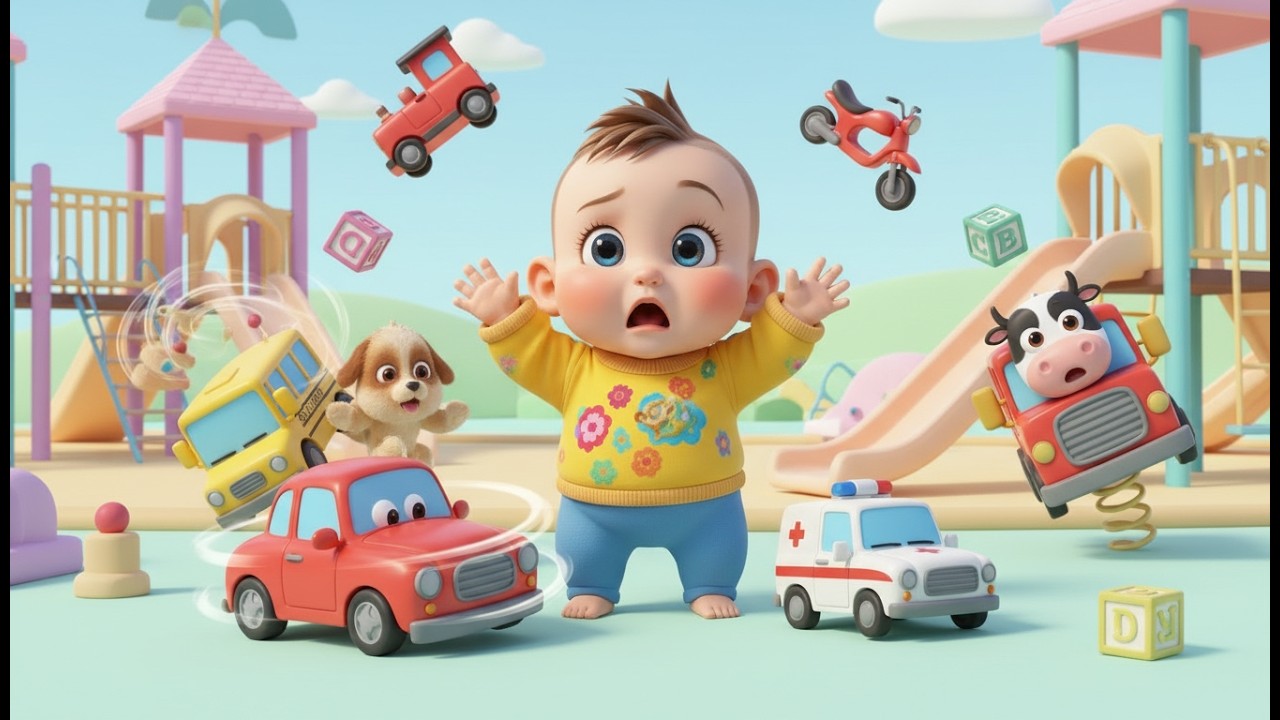¡Ups! Confusión de vehículos | Kids Nursery Rhyme | Funny Vehicle Song for Toddlers 🚗🚛