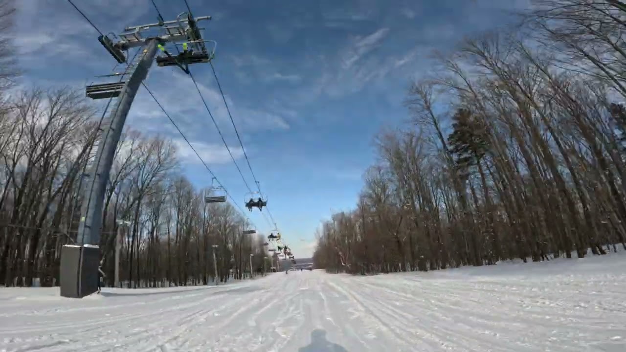 Bromont, Edmonton easy blue run. Quebec 