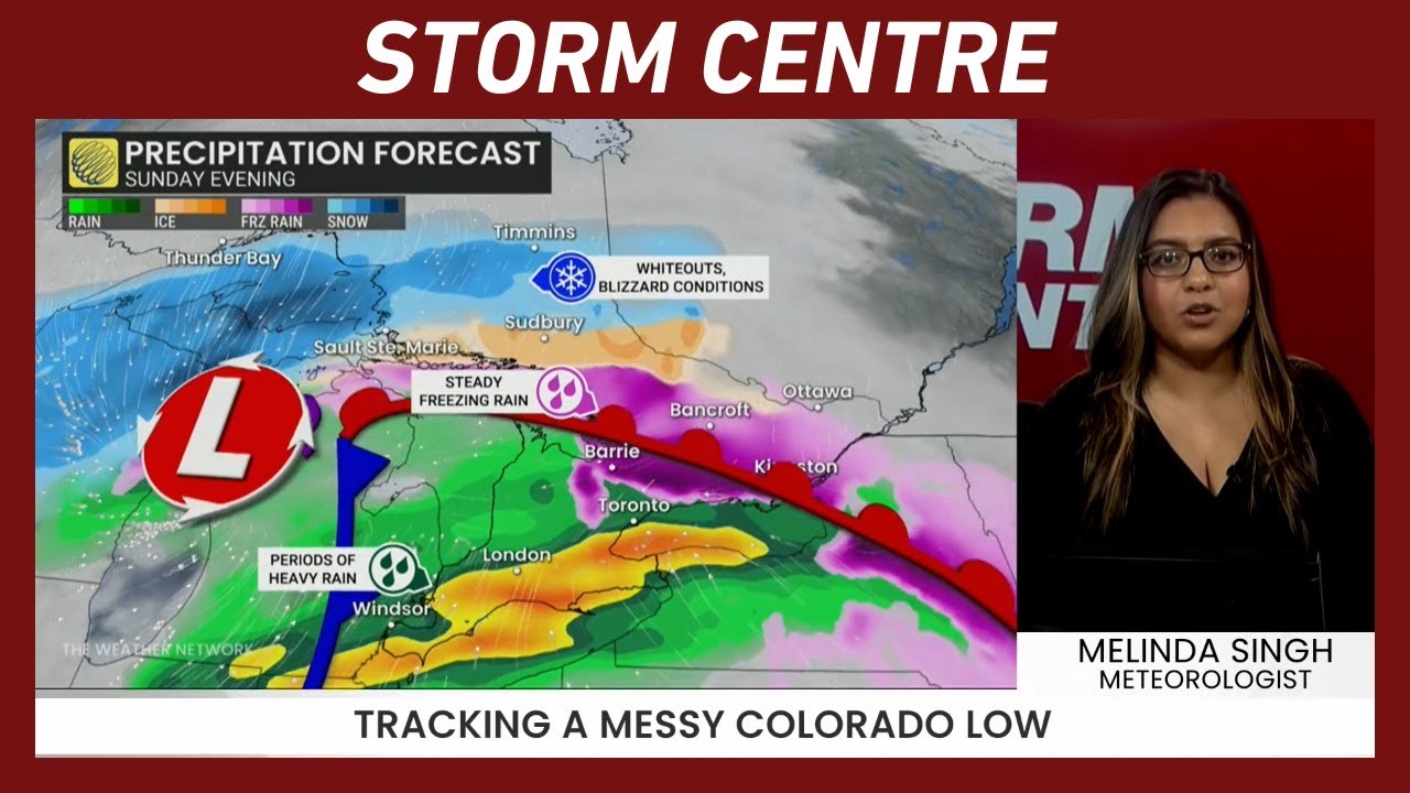Intensifying Storm Targets Ontario With Snow, Freezing Rain, and High Winds | #forecast