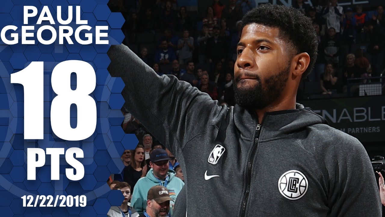 Paul George receives warm welcome, drops 18 in return to Oklahoma City | 2019-20 NBA Highlights