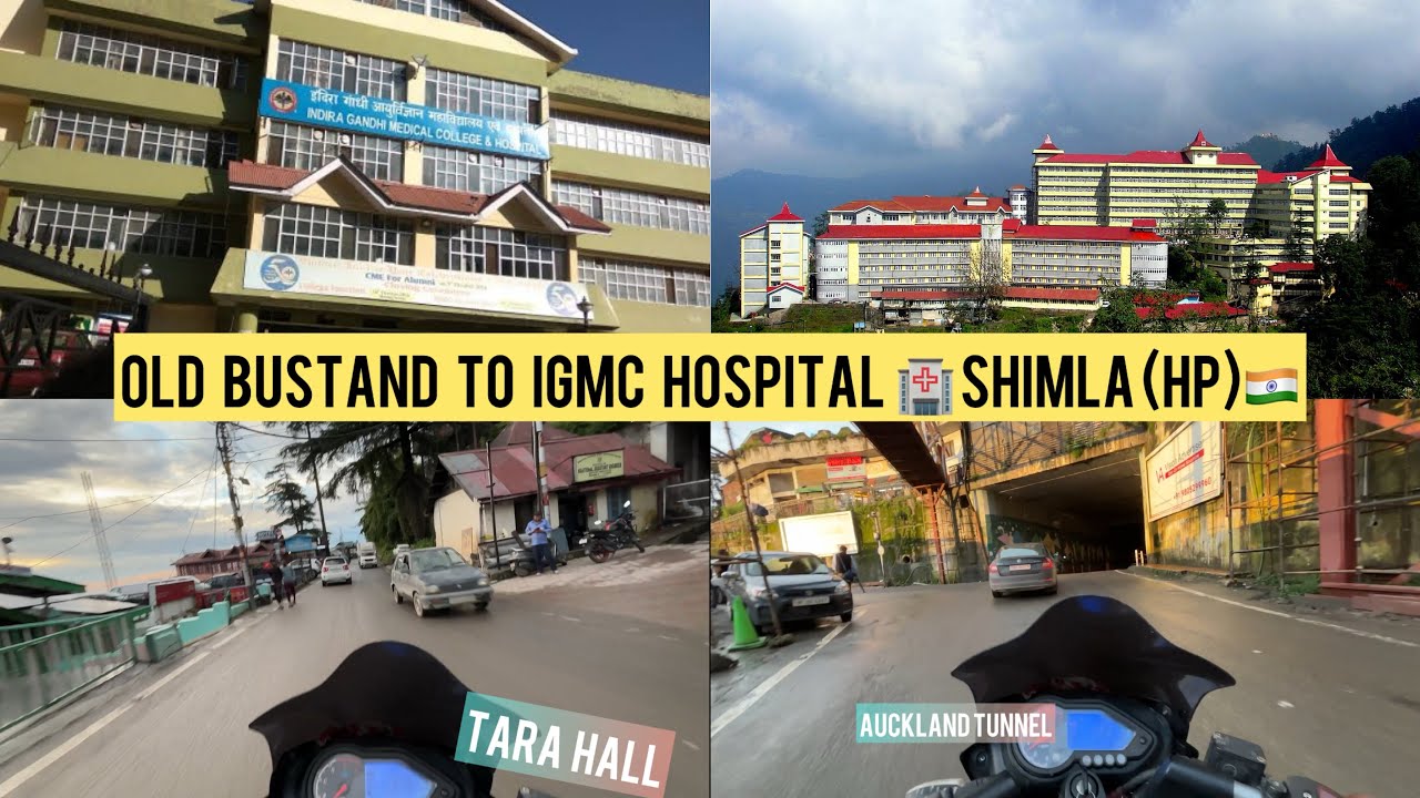 Old Bustand to IGMC hospital Shimla 🇮🇳 ll mountain view ll moto vlog ll viral video ll Himachal ❤️
