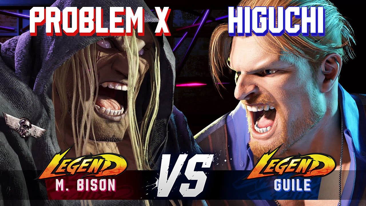 SF6 ▰ PROBLEM X (M.Bison) vs HIGUCHI (Guile) ▰ High Level Gameplay