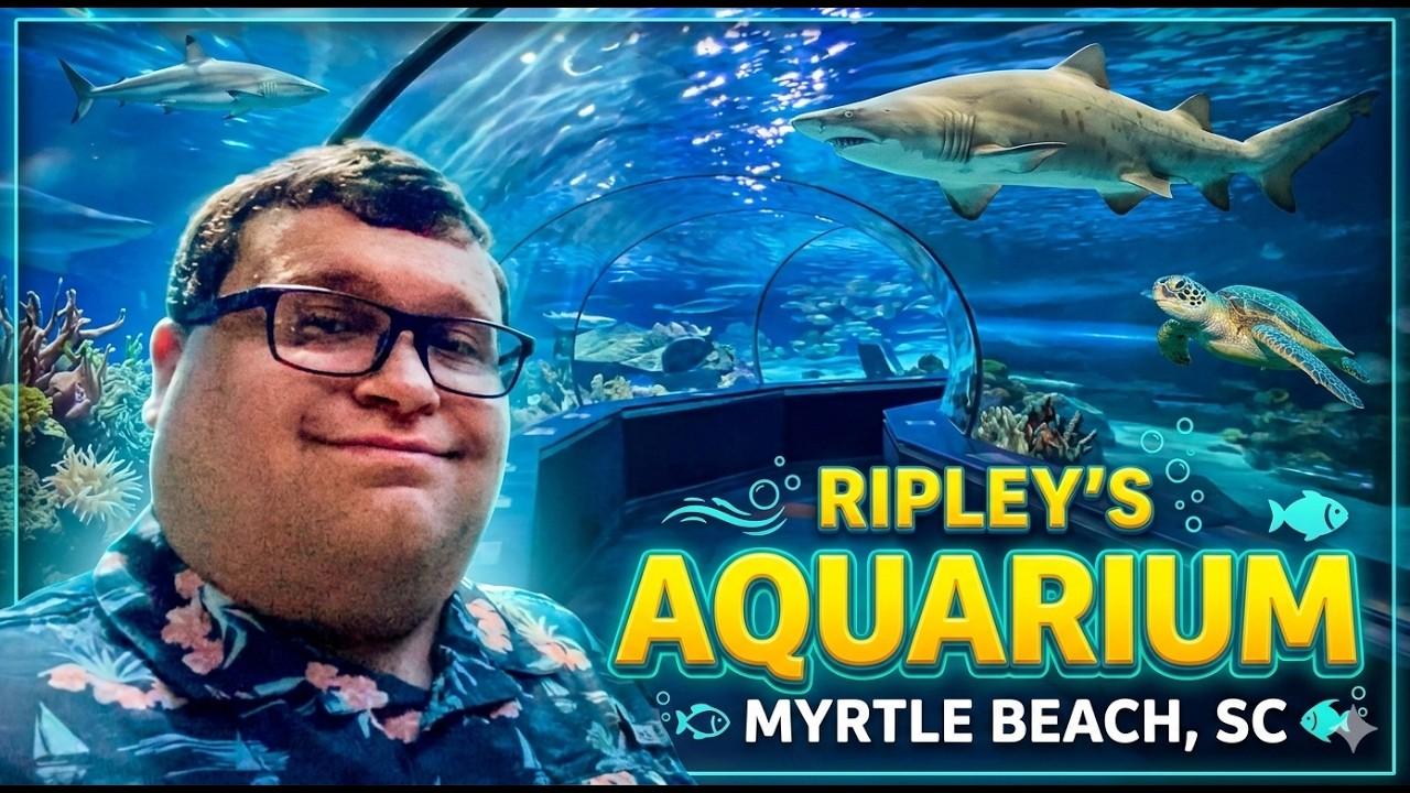 Ripley’s Aquarium - I Touch A Jellyfish! - Penguins, Sharks, Axolotls, & More - Myrtle Beach, SC