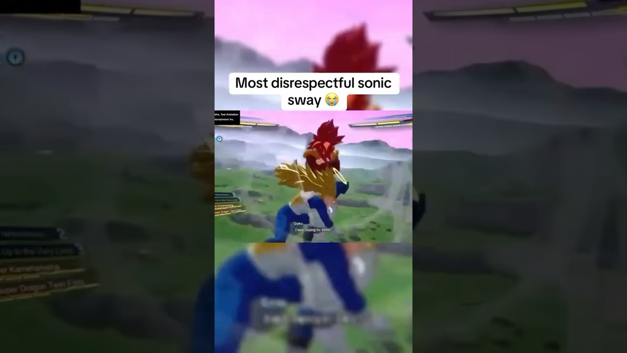 The Most Disrespectful Sonic Sway Ever Pulled In Sparking Zero #sparkingzero #dragonball #shorts