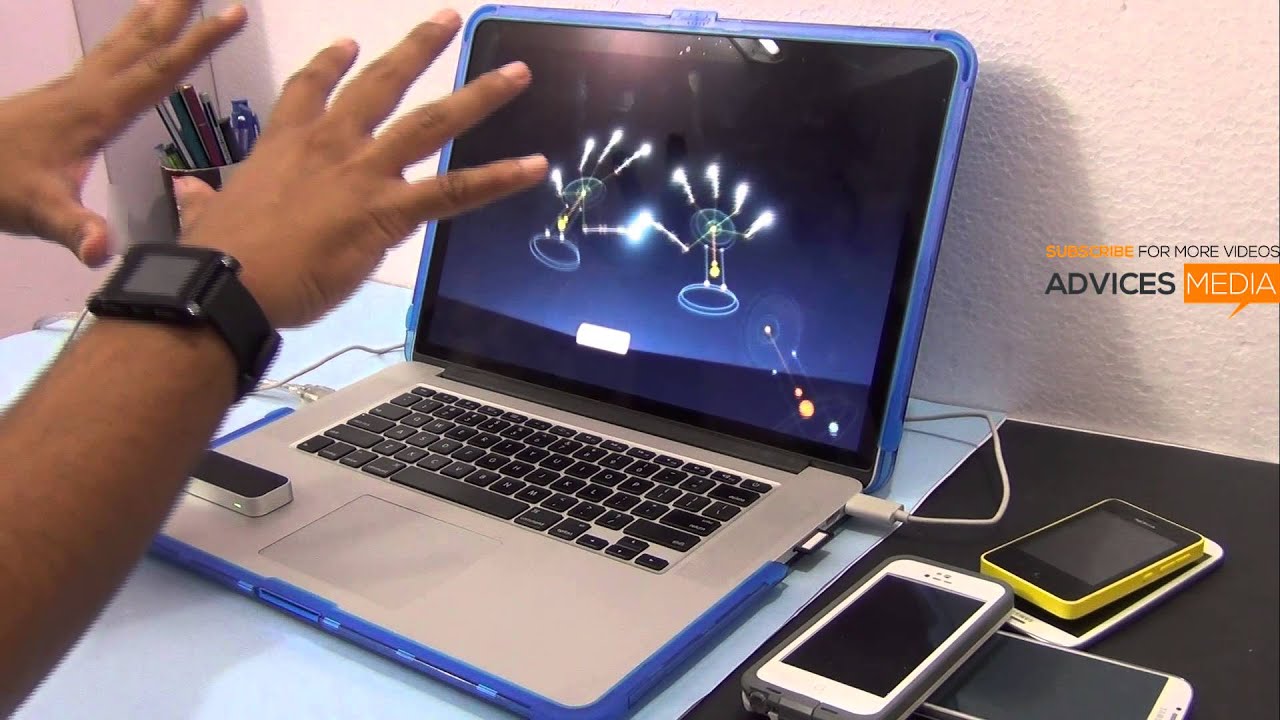 LEAP Motion Controller Orientation Demo Video - Finger Tracking & Painting Feature