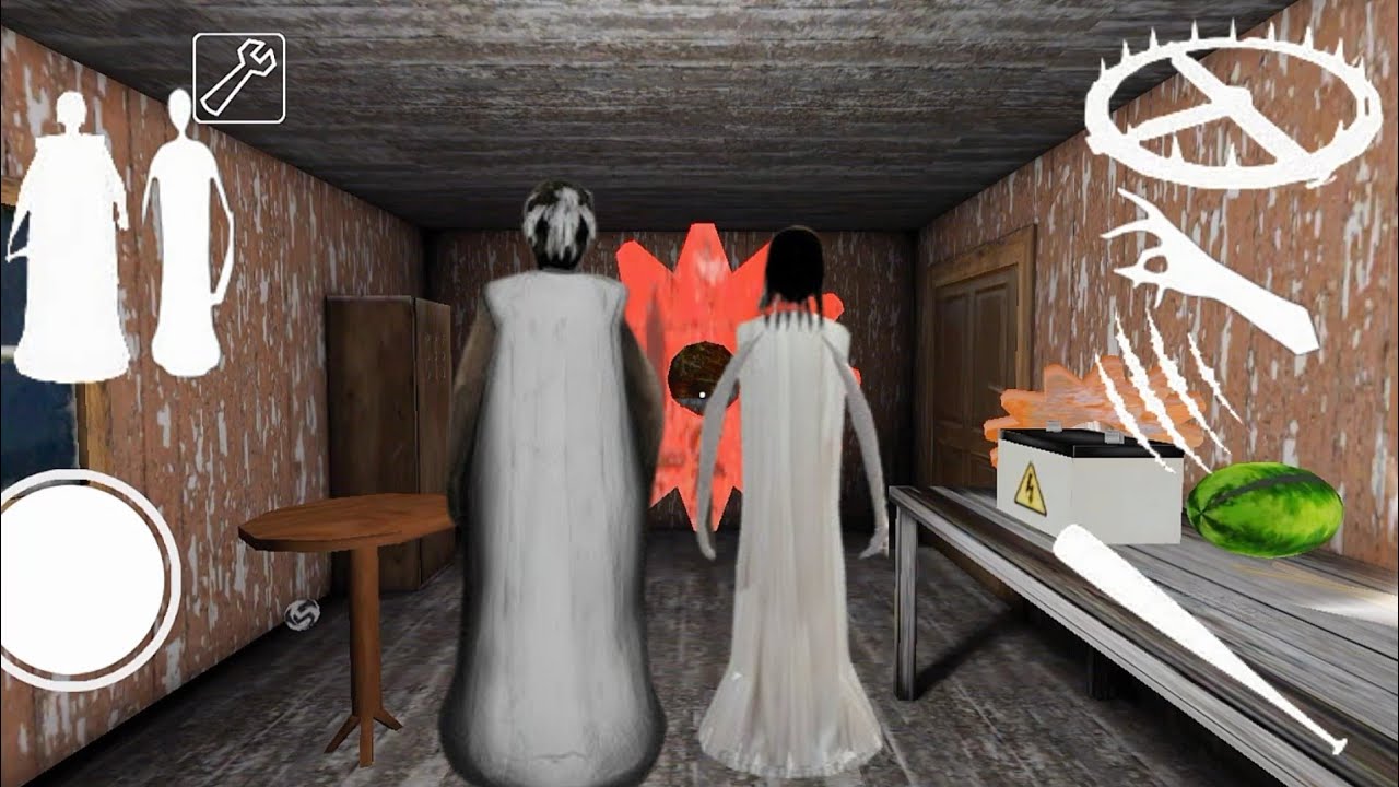 PLAYING VS GRANNY AND SLEDRINA PLAY GRANNY ON MOD MENU HORROR ESCAPE 