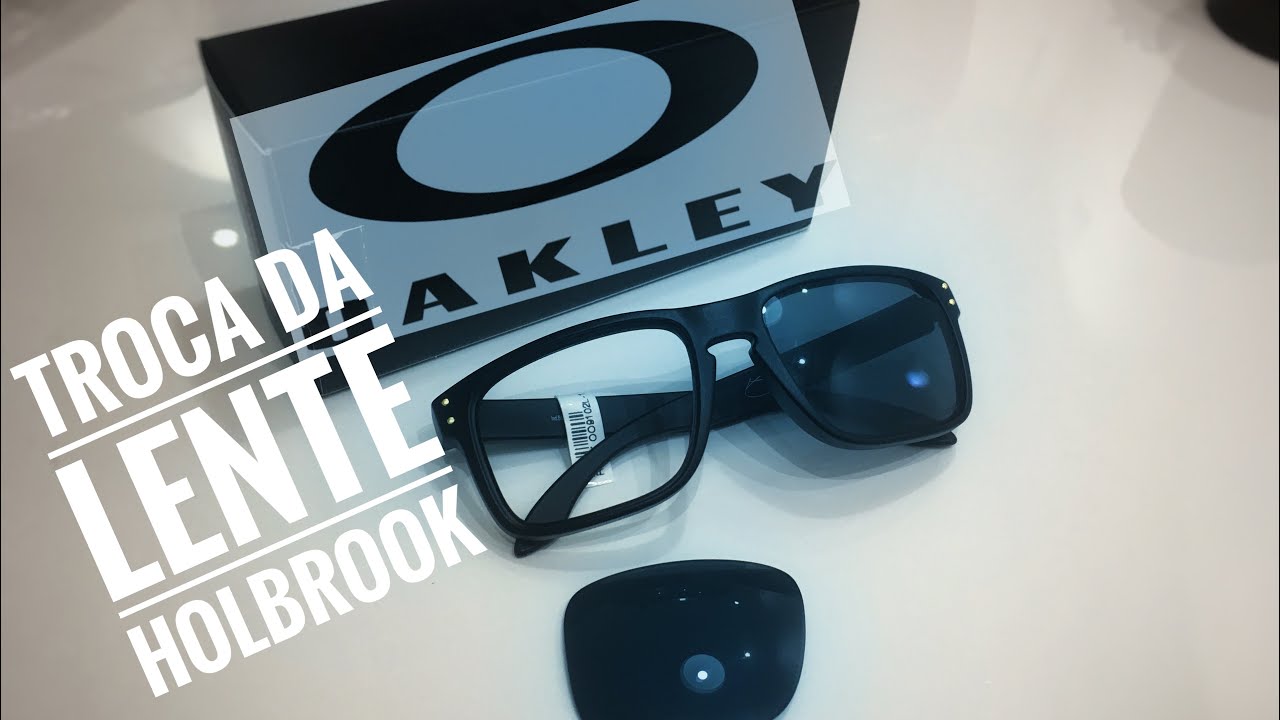 Tutorial: COMO TROCAR A LENTE DO OAKLEY HOLBROOK OO9102L