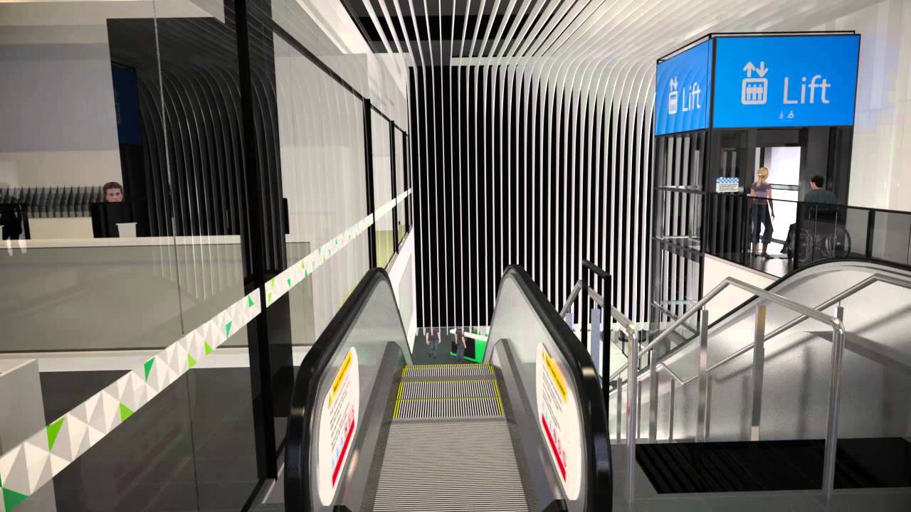 Perth City Link Bus: Underground Perth Busport walkthrough