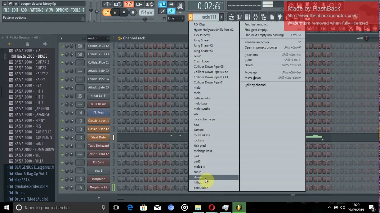 COMMENT FAIRE UN BEAT COUPER DECALER AVEC FL STUDIO