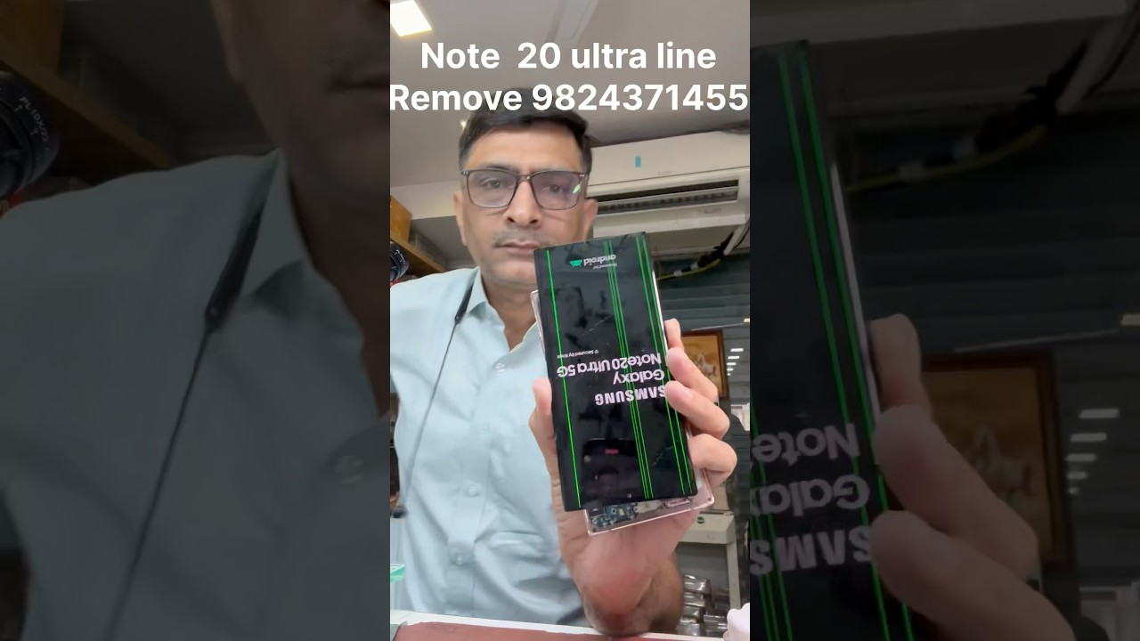Samsung note20 ultra line remove || mobile screen line repair || mobile display green line repair