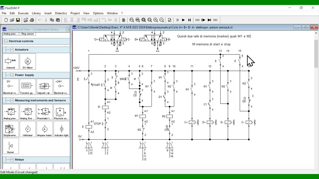 Cascata Elettropneumatica C+D+D- C-