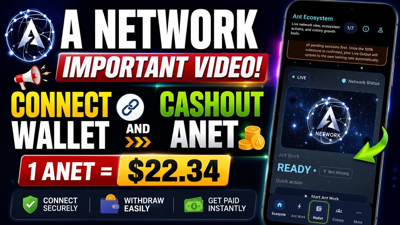 A Network Latest Update | Connect your Wallet Now. #anet #anetwork