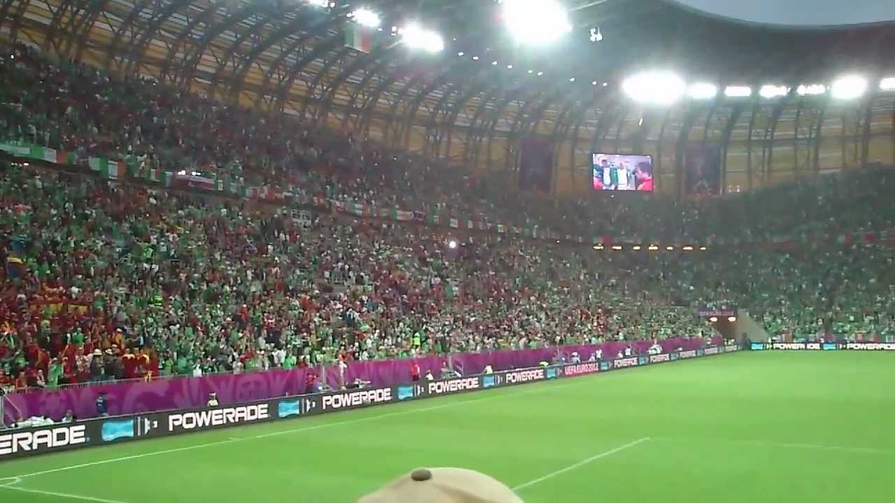 Spain vs Ireland 14.06.2012, National Anthems.